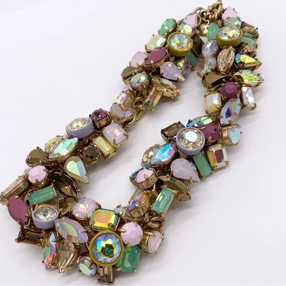 J. Crew Brulee AB Cluster Collar Necklace - Picture 2 of 12